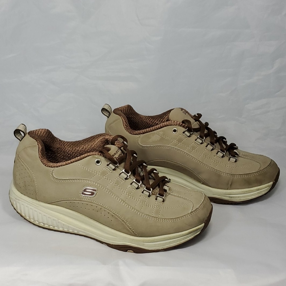 Skechers Shape Ups 12321 Tan Walking Shoes Size 8